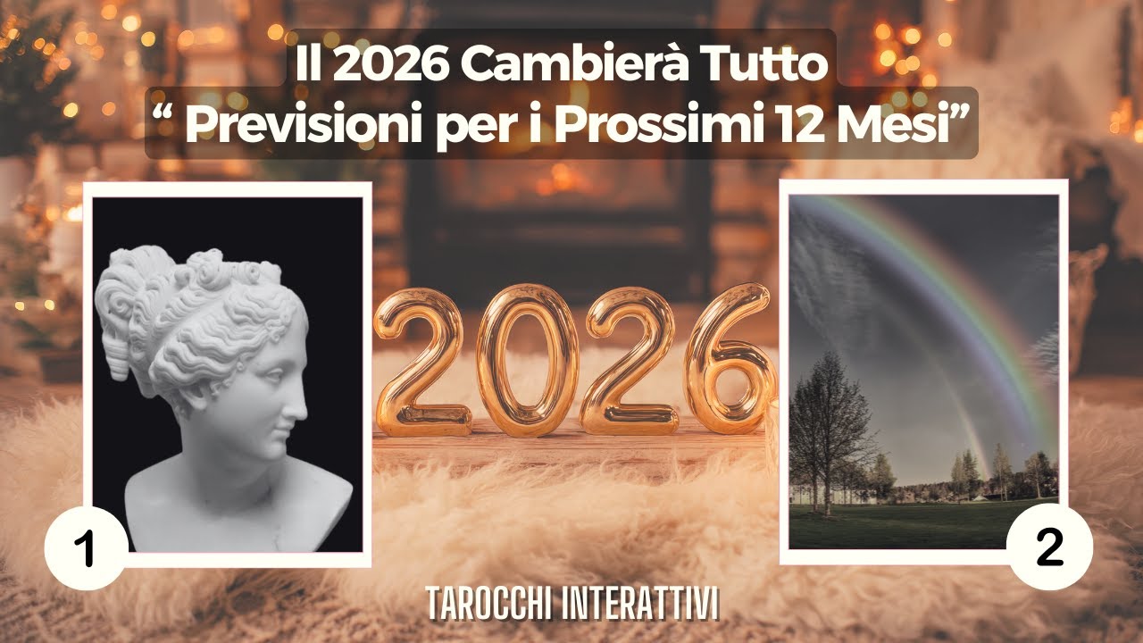 Il 2026 Cambierà Tutto🔮 Previsioni per i Prossimi 12 Mesi✨Amore, Soldi, Destino✨Cosa Ti Attende✨