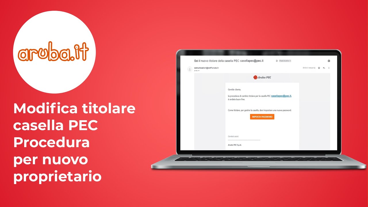 Modifica del titolare di una PEC per il nuovo proprietario