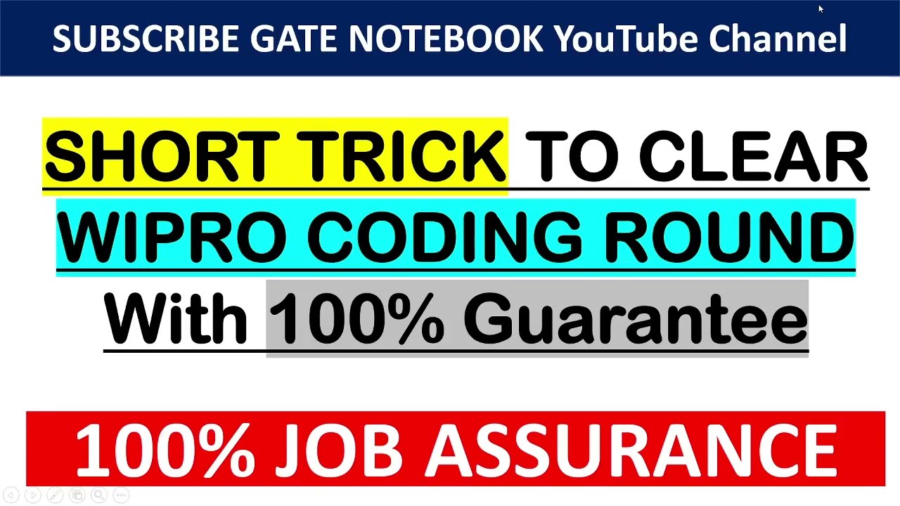 SHORT TRICK TO CLEAR WIPRO CODING ROUND With 100% Guarantee | ZERO CODING Knowledge by Sweta Kumari