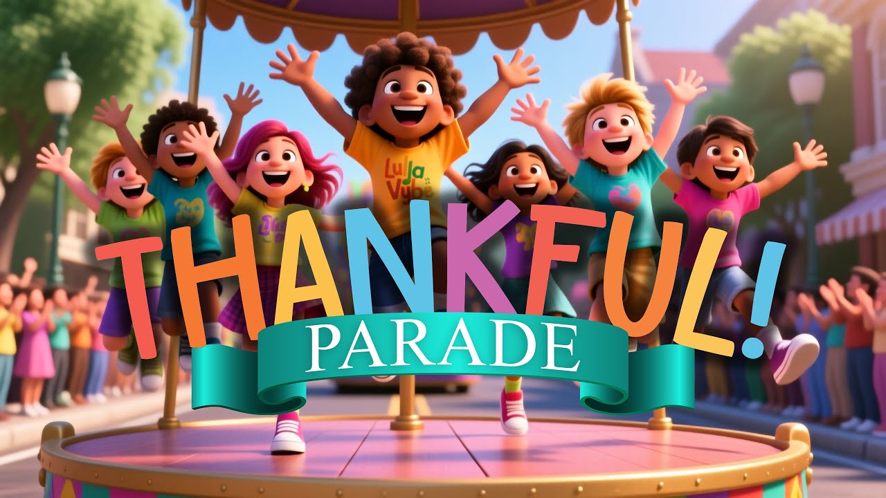 Thankful | Kids’ Song About Gratitude & Family | LullaVybe Dance Along Parade