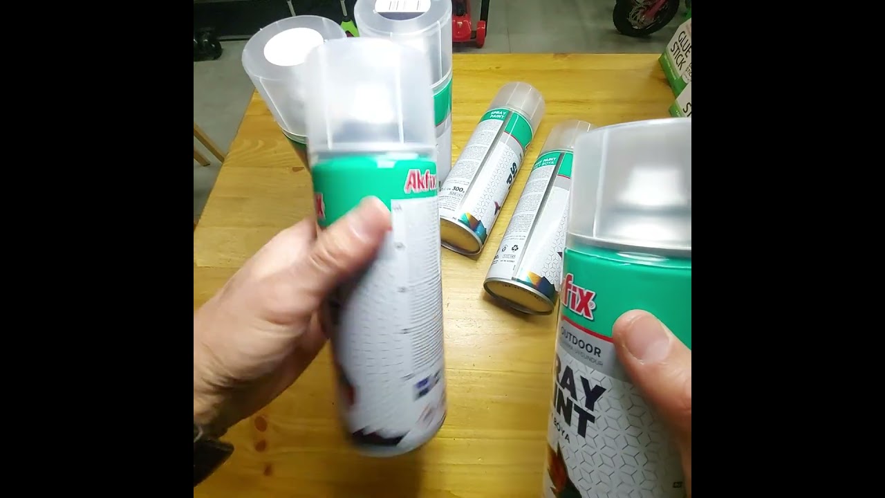 Матовая Акриловая аэрозольная краска Akfix Spray Paint 400 мл. Спрей для наружных и внутренних работ