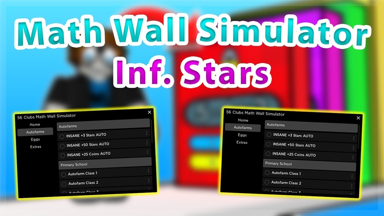 Math Wall Simulator | Inf. Stars / Coins / Auto Farm Script