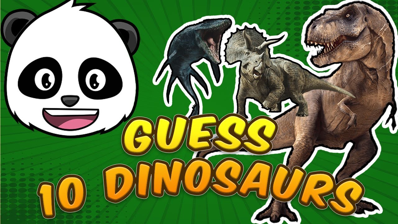 🦖 Guess the 10 Dinosaurs! 🌴🦕 Challenge with Pandolo! 🐼