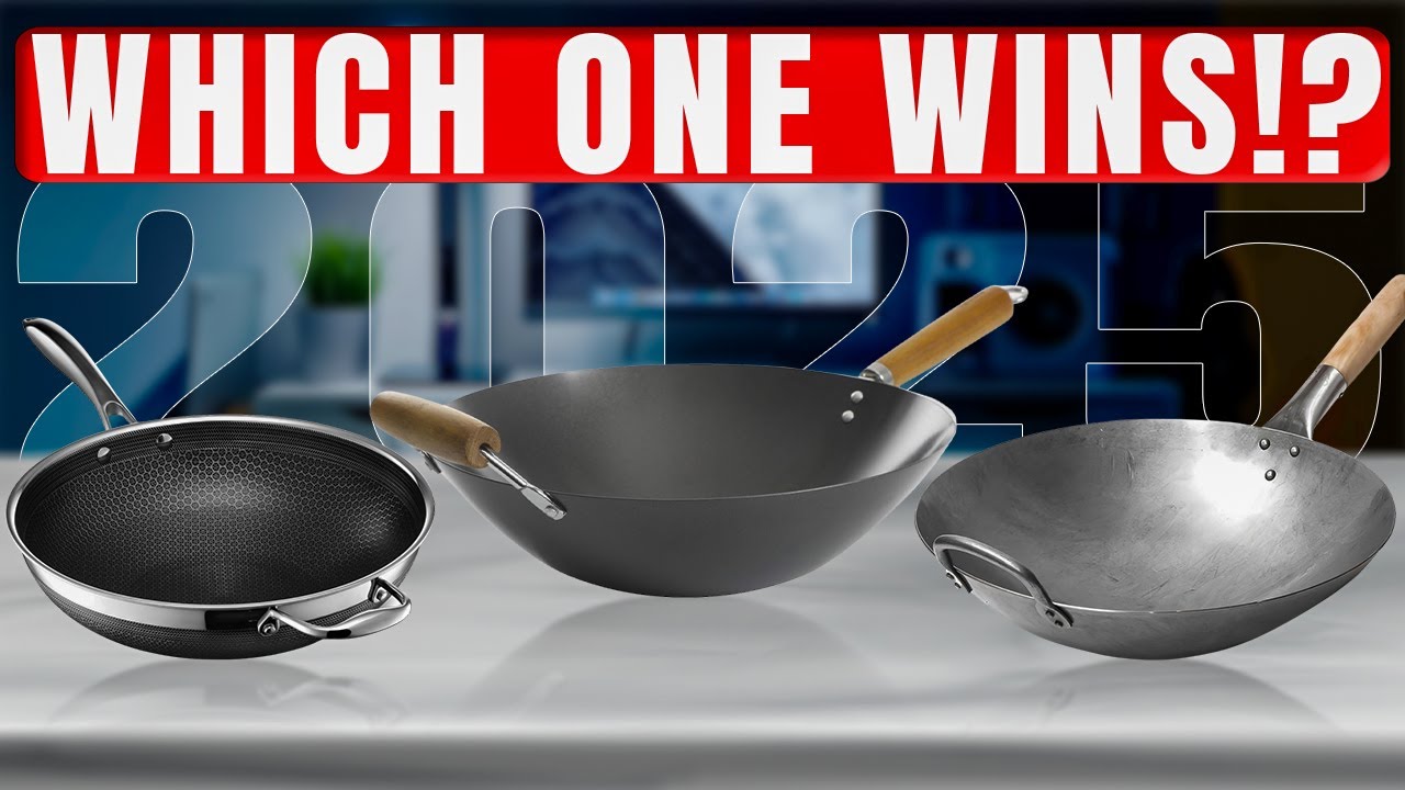 🔥 Top 5 Best WOKS [2025] ✅ Non-Stick / Carbon Steel / Even Heating / Durable Build