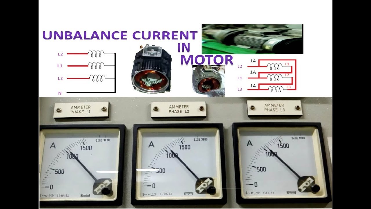 Unbalance Current in Motor | Cause  and effect of Unbalance current in motor