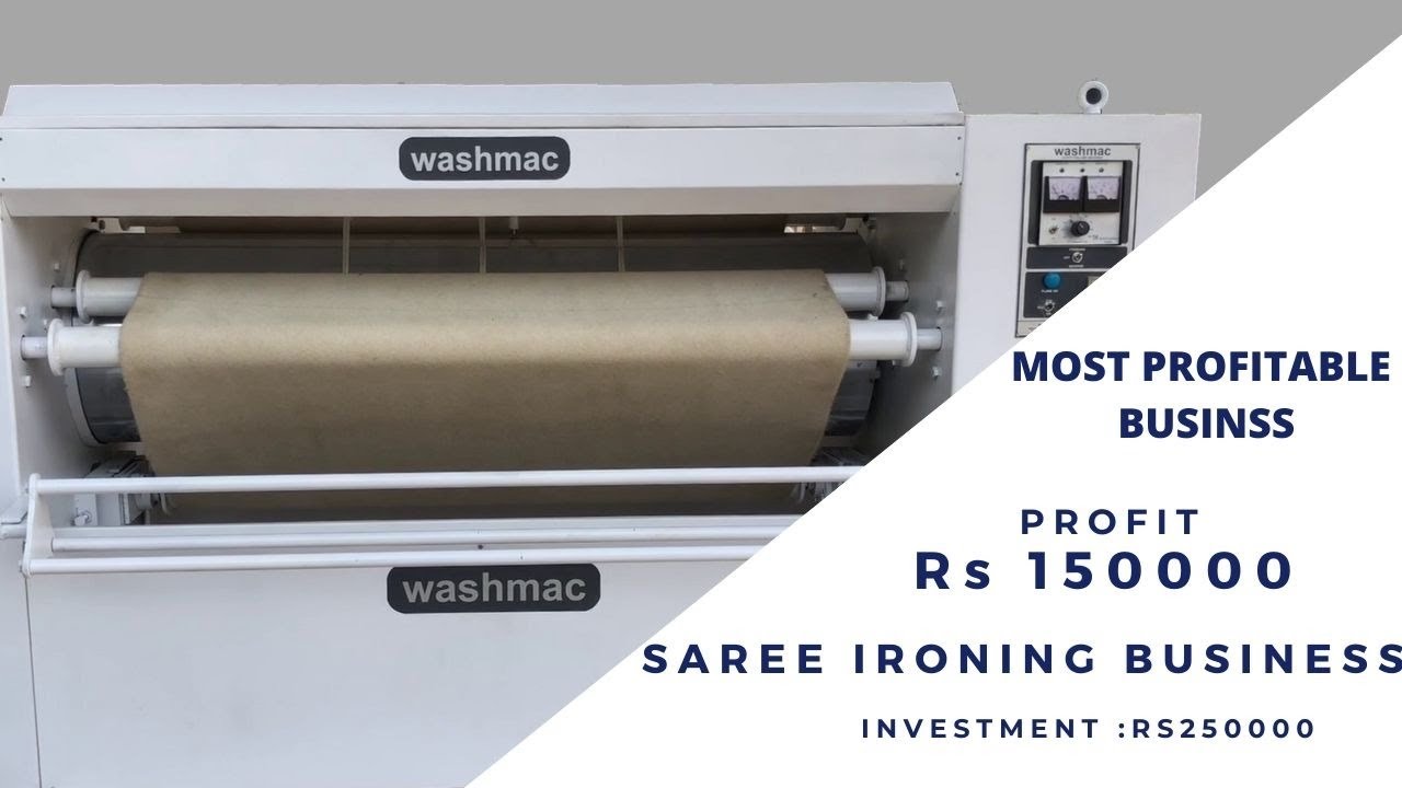 Washmac Saree rolling polishing ironing pressing machine. WashMac . Contact 8121022456 Best company