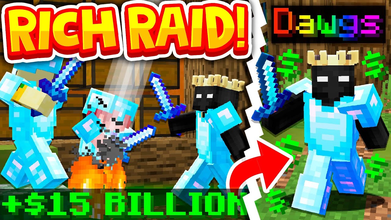 НАБЕГАЕМ НАШИХ *САМЫХ БОГАТЫХ* ВРАГОВ В MINECRAFT! (F-TOP #2)