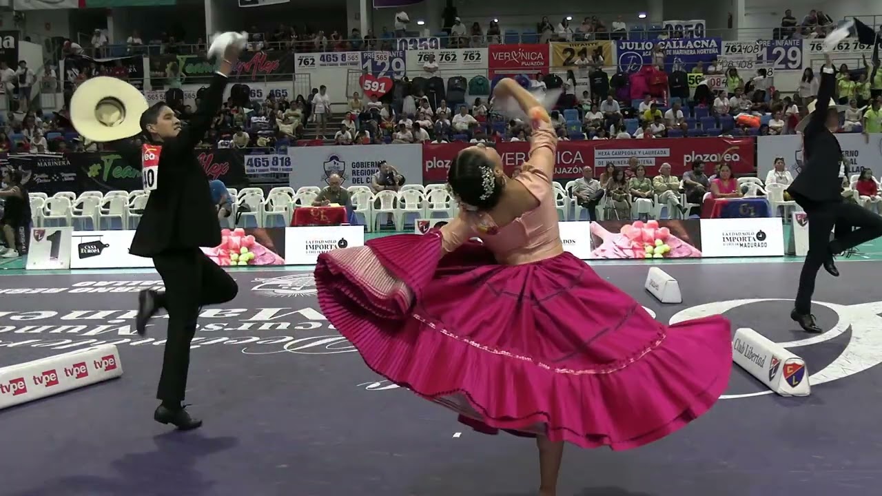 Fátima Barrientos y Farid Ramos Mundial de Marinera  Callao 2023