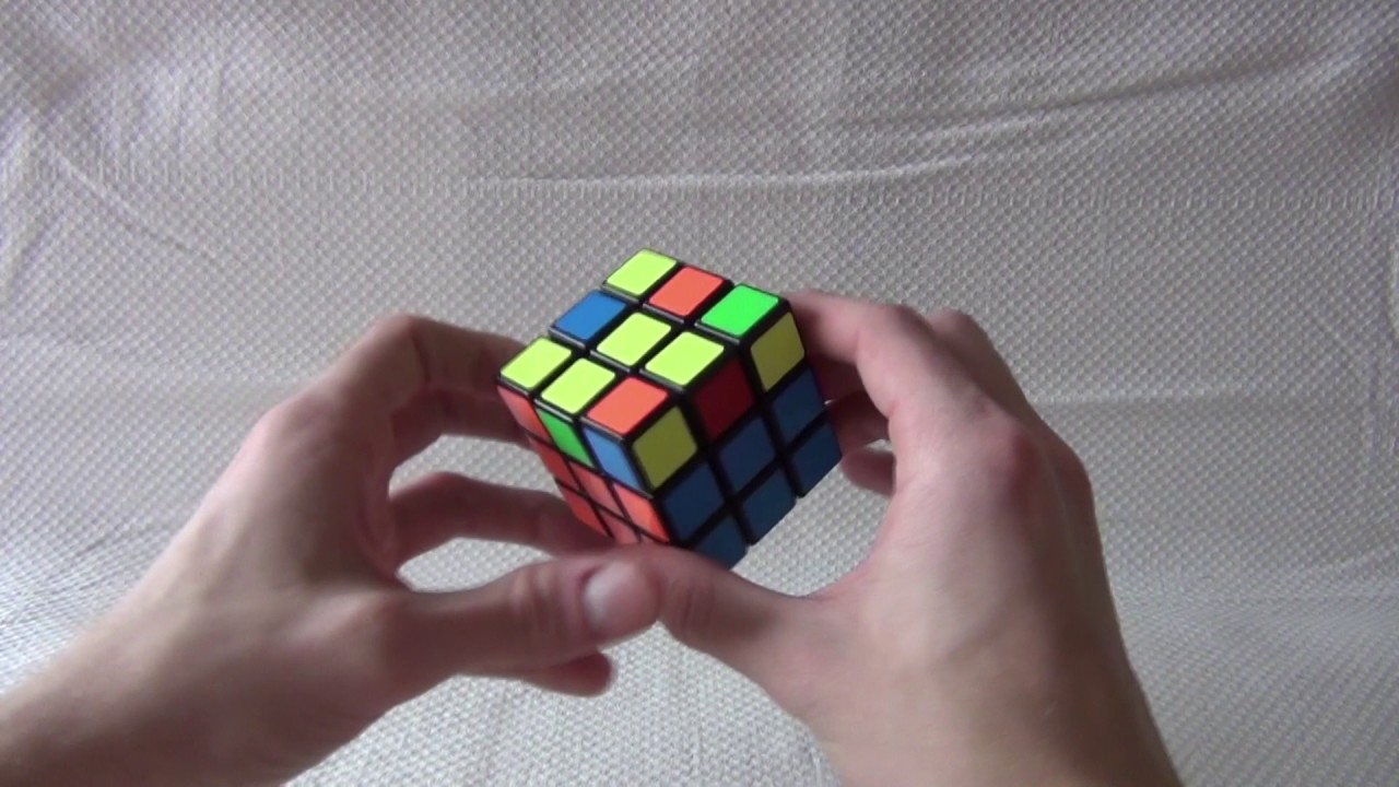 Tutoriel résolution Rubik's Cube 3x3x3 - Etape 3 /5 : croix jaune / Solution Simple