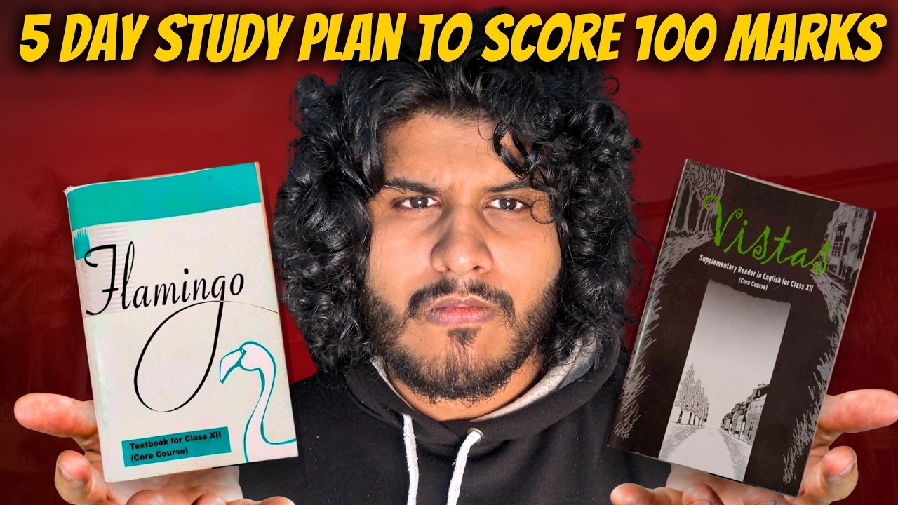 Score 80/80 in ENGLISH in 5 DAYS! 🤫 Class 12 2026 Full Strategy and Study Plan for Board Exam