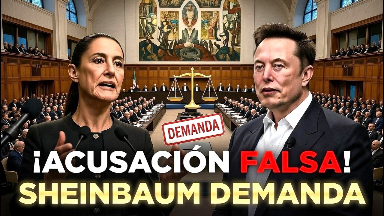 Elon Musk acusa falsamente a Claudia Sheinbaum: ¡Sheinbaum demanda a Elon Musk!