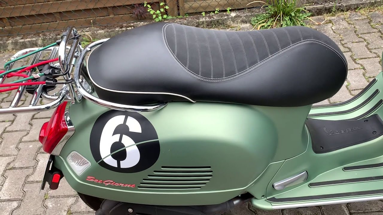 Vespa GTS 300 Sei Giorni - Walkaround und Erklärung auf Deutsch (english subtitles)