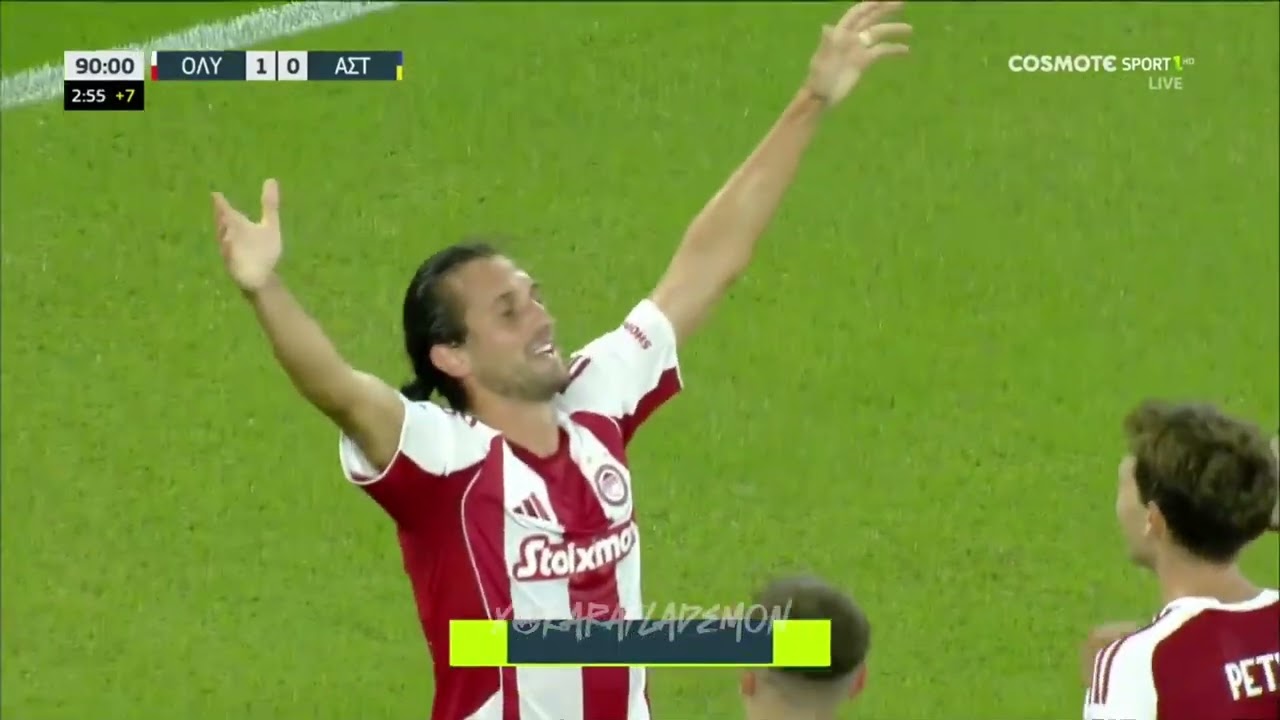 Yusuf Yazıcı nın Harika G&ouml;l&uuml; Olympiakos - Asteras Tripolis