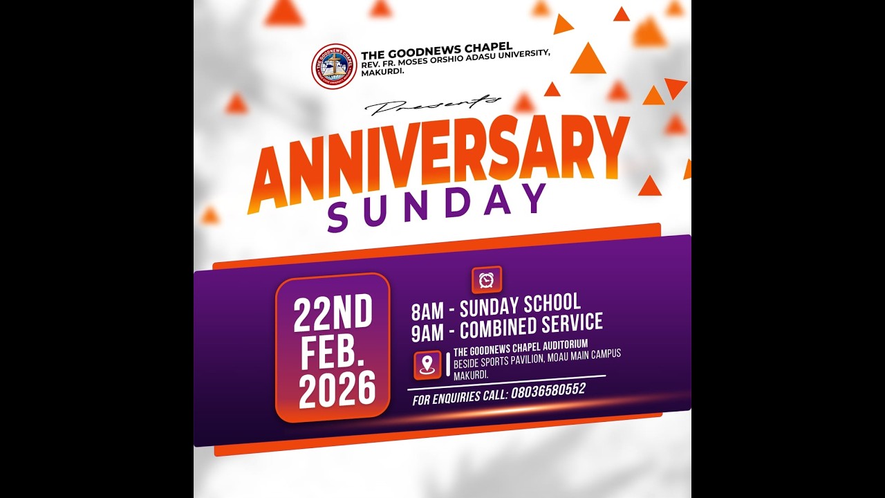 ANNIVERSARY SUNDAY |  COMBINED SERVICE