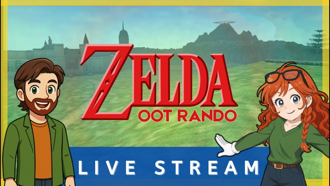 Ocarina of Time Randomizer-Full Screen Live Steam # 3 - #randomizer #pngtuber #zelda #stream #couple