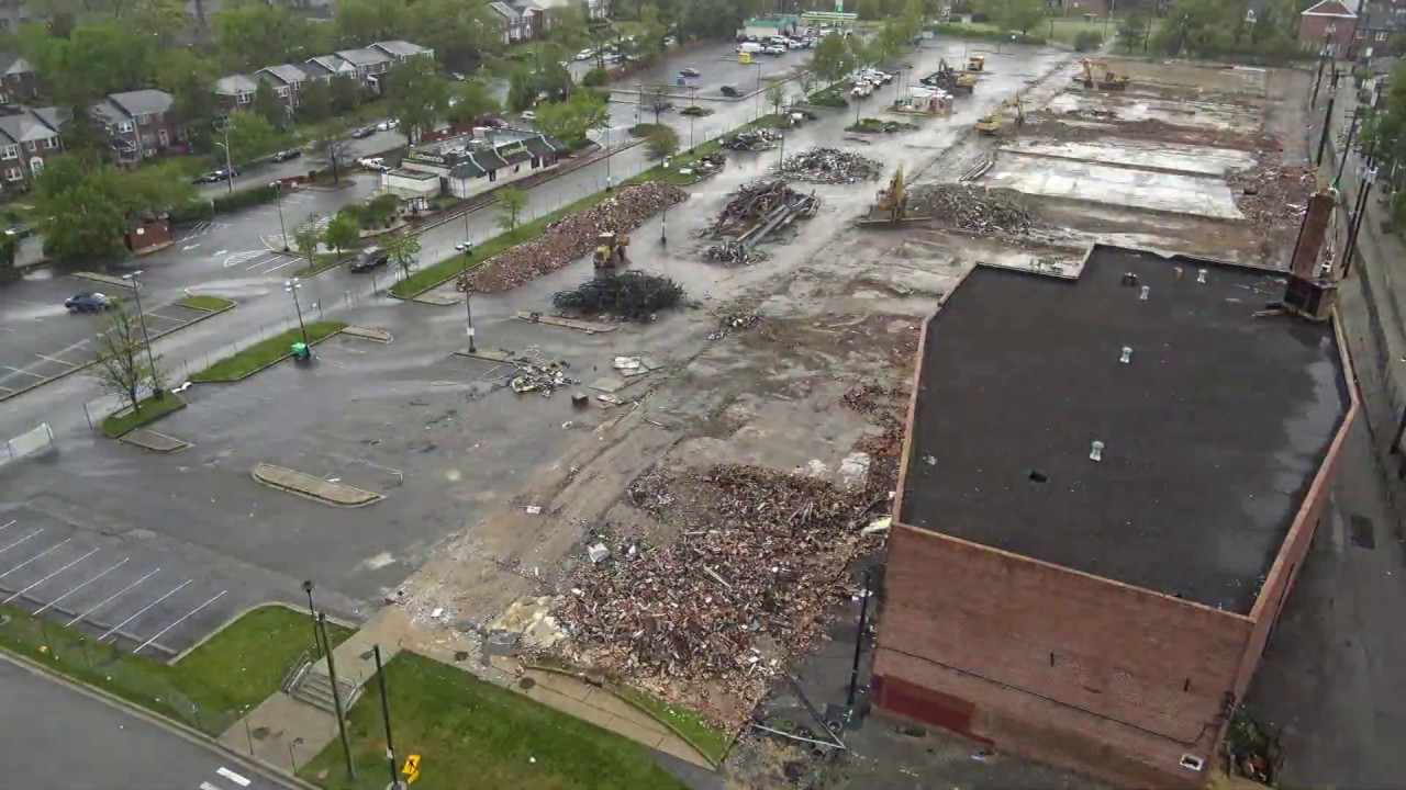 Northwood Plaza Demolition Complete (Time-lapse Video April 7 - May 13, 2020)