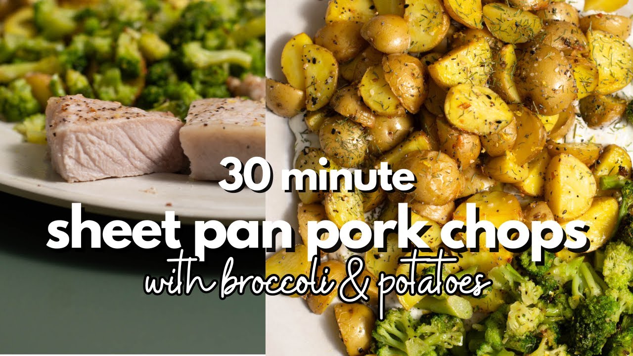 Sheet pan pork chops