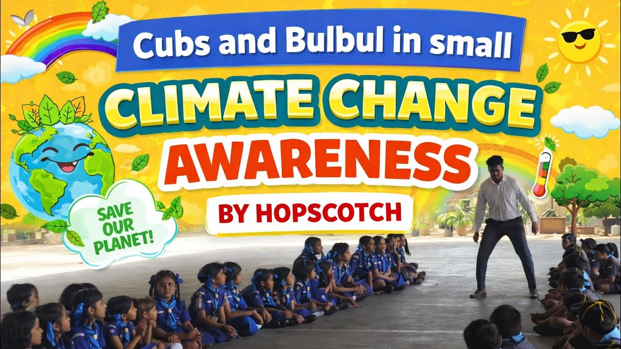 CLIMATE CHANGE AWARENESS by HOPSCOTCH (Cubs and bulbul) 🌪️⛈️🌊