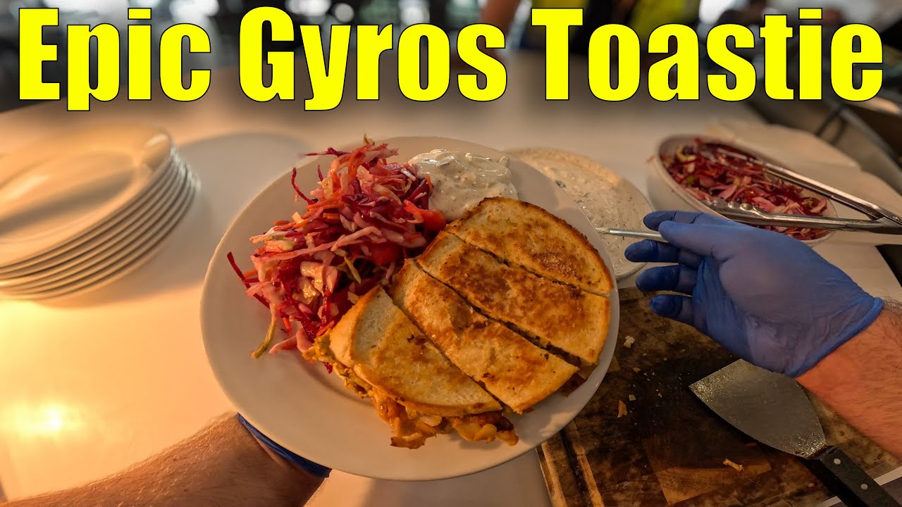 Loaded Gyros Toastie | Feta, Fries & Chicken Gyro Meat 👌😊👍