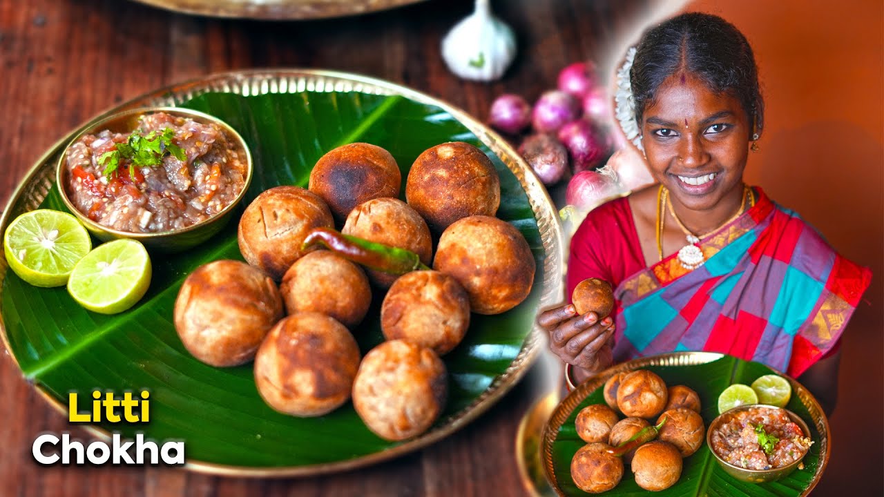 Litti Chokha Recipe | Bihar ka Famous Street Food - Gaanv Ka Swad