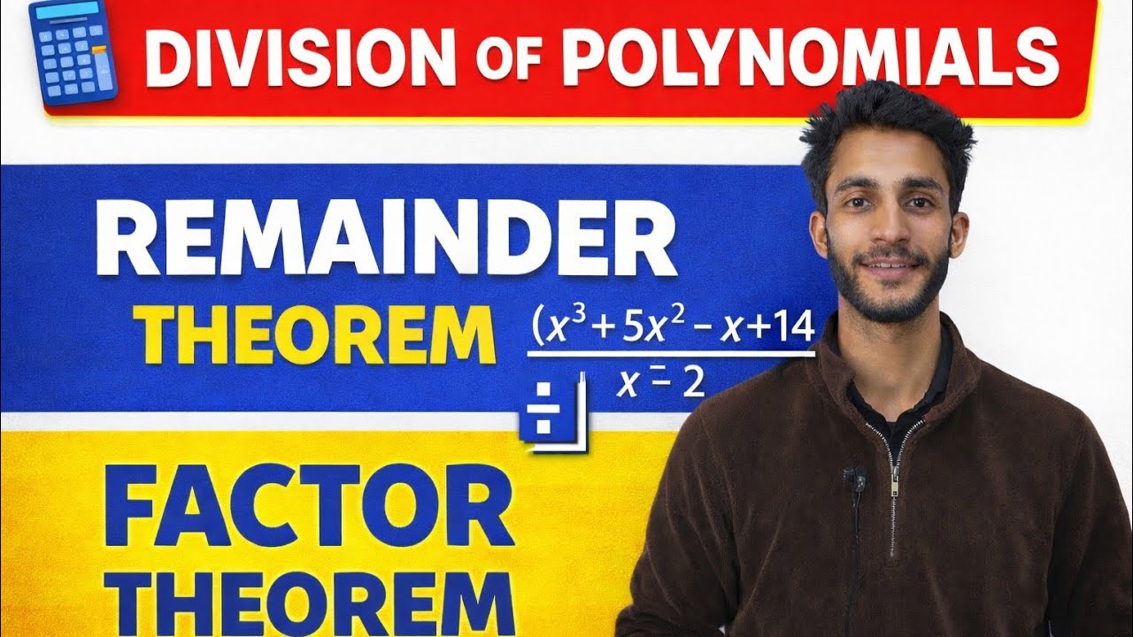 CLASS 9TH | POLYNOMIALS | REMAINDER & FACTOR THEOREM || EX.2.2 | BY #rahil_reyaz 