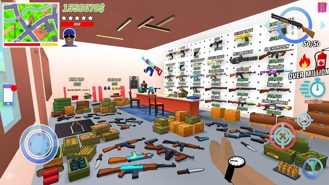 🔥 Jack Found The NEW SECRET Gun & Weapons Shop in Dude Theft Wars.🔫 😱
