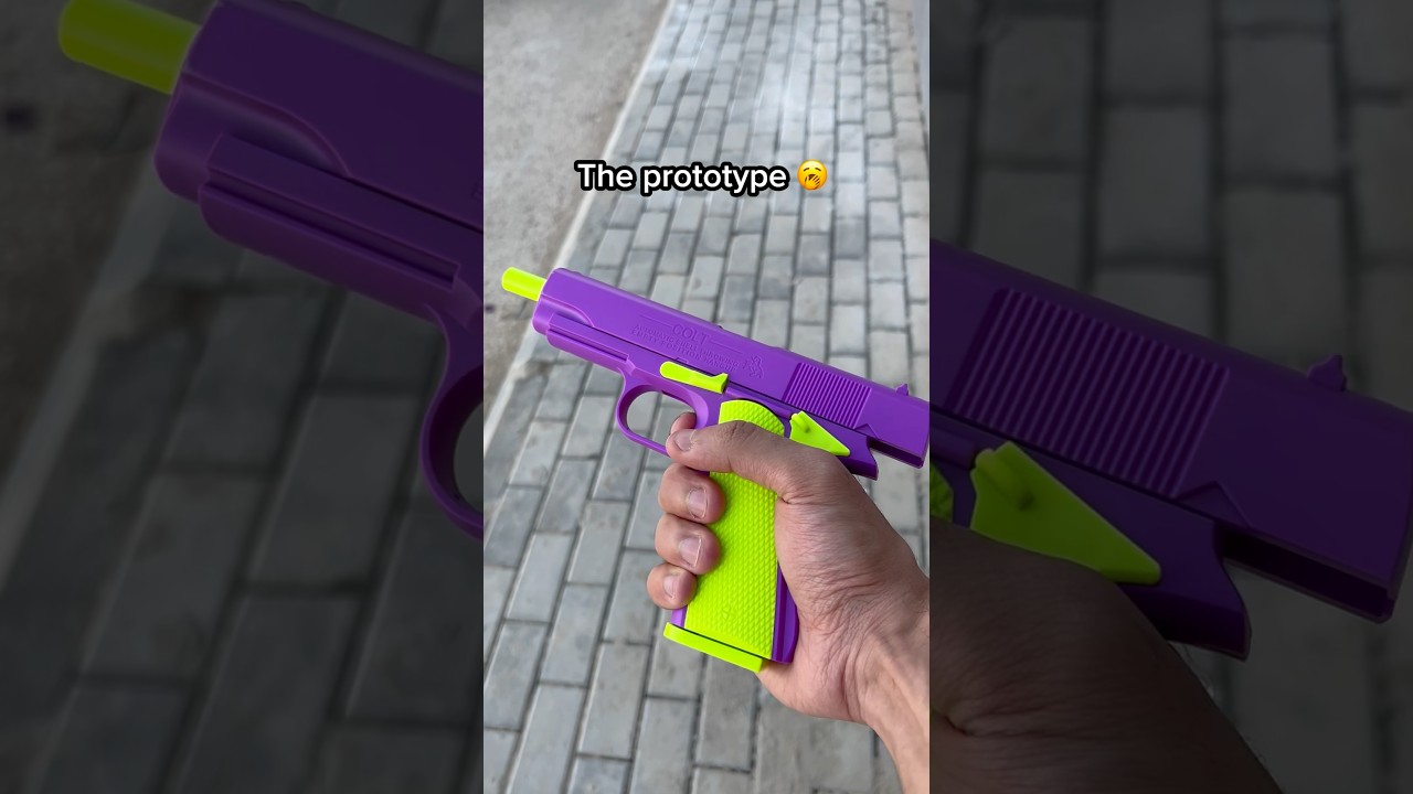 The final product is INSANE!🤯 #fakeguns #toys #christmasgifts