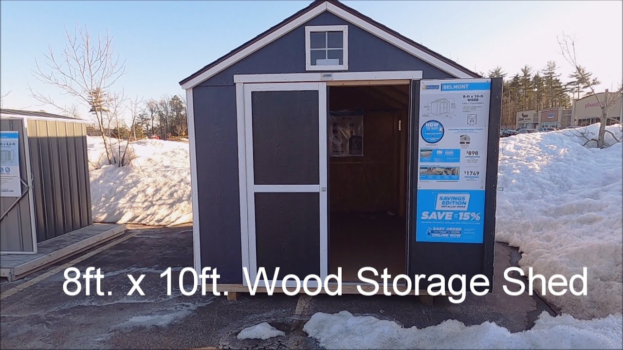 🔨🔨Lowes Heartland 8ft. x 10ft. Belmont Gable Engineered Wood Storage Shed