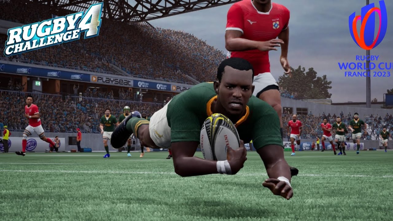 Rugby Challenge Showdown: South Africa vs. Tonga at the Rugby World Cup.