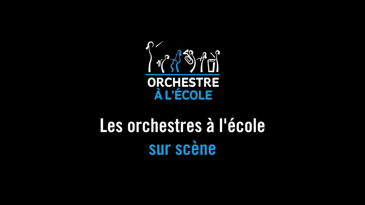 Les orchestres à l'école sur scène - démonstration