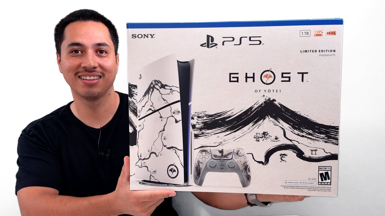 Распаковка комплекта Ghost Of Yotei BLACK PS5 Slim