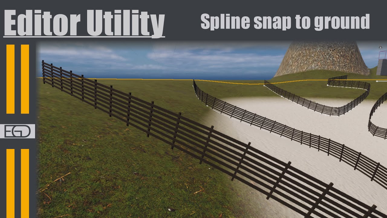 UE5 Auto snap spline to ground (+Editor utility)