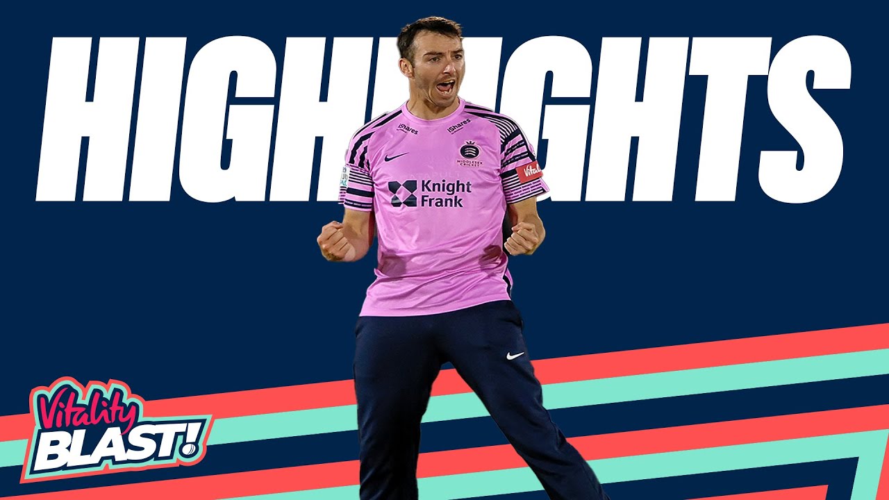 Roland-Jones Takes 4-22 | Middlesex v Glamorgan - Highlights | Vitality Blast 2022