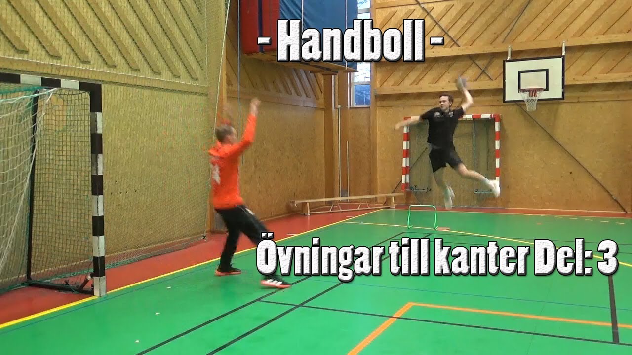 Handboll - Övningar till kanter. Upphopp & avslut Del: 3