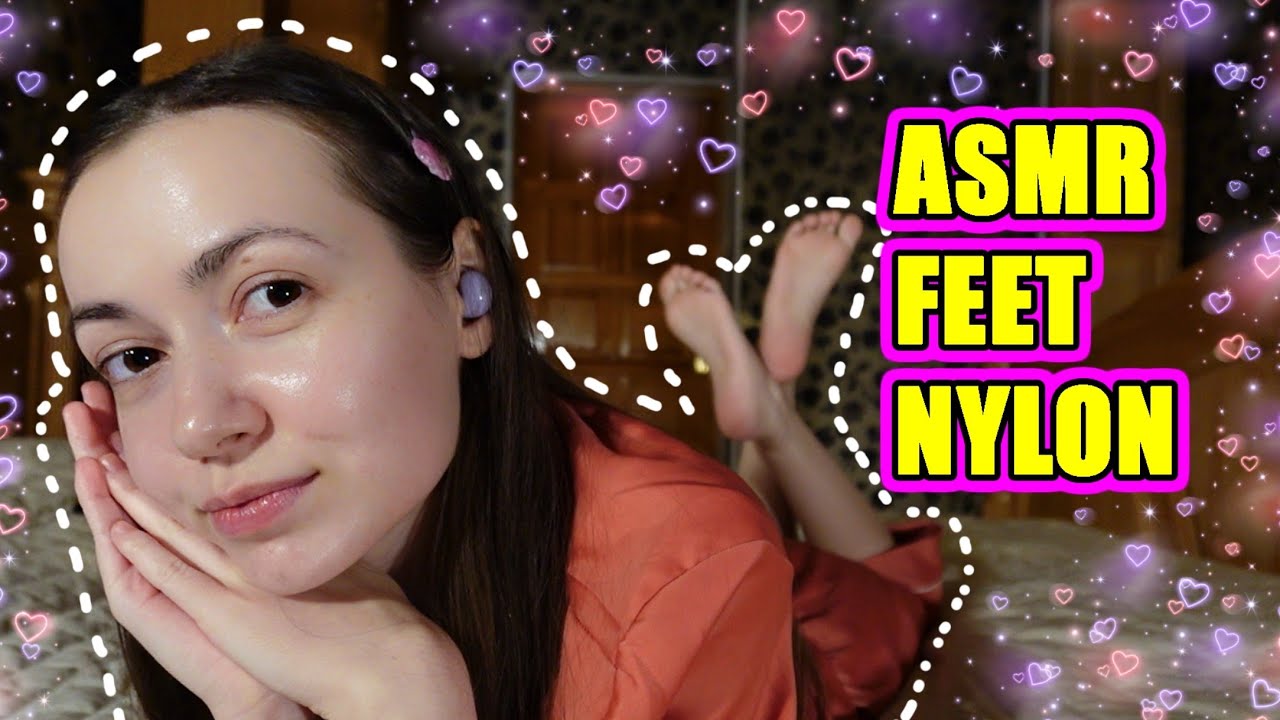 ASMR,feet, nylon #asmr #feetsounds