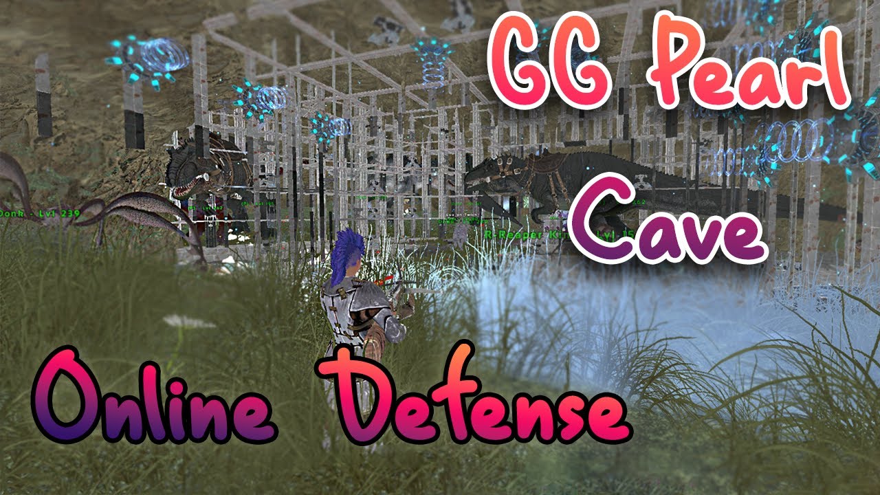 Defending our pearl cave against THE BIGGEST TRIBE on the most populated ark cluster - bams ark