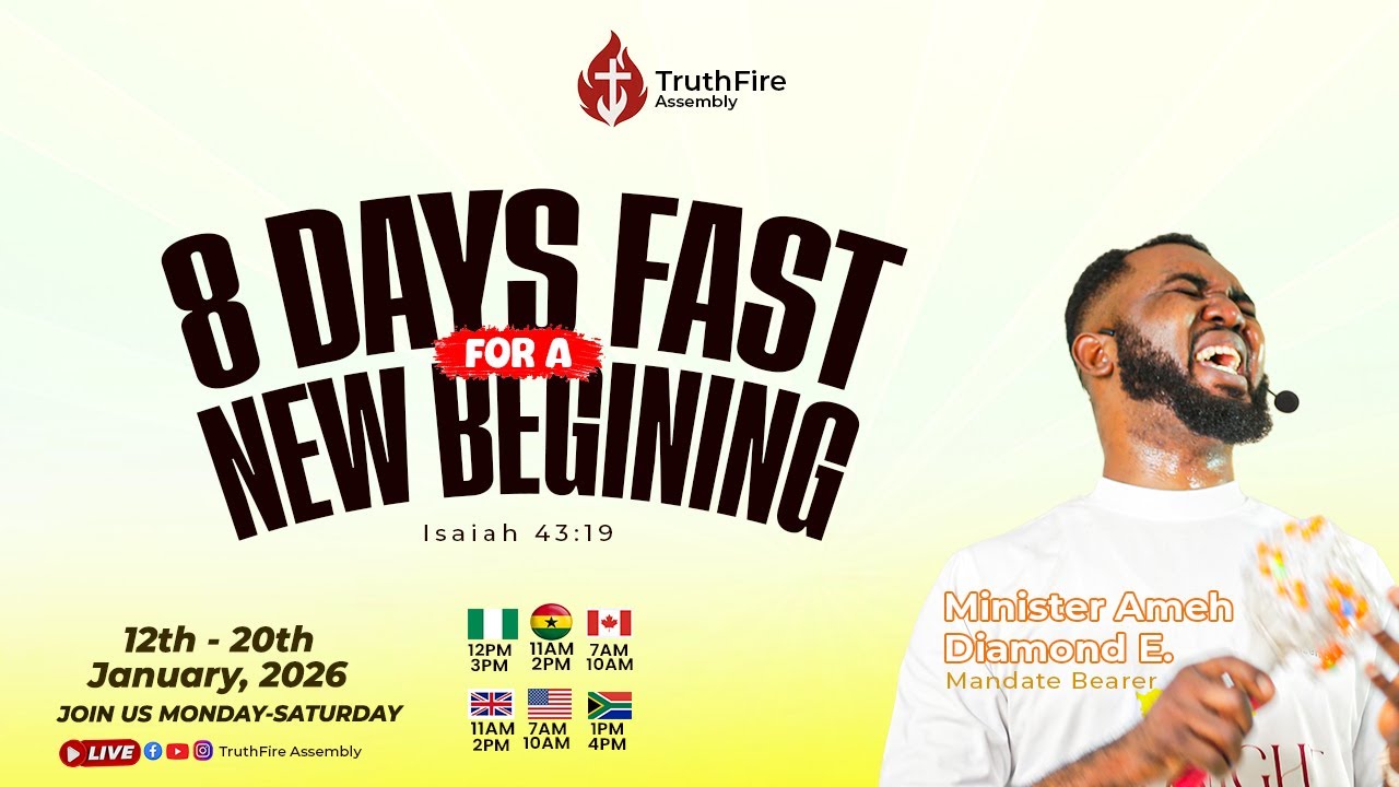 8 DAYS FAST FOR A NEW BEGINING. DAY 2 (WORD AND PRAYER SESSION)