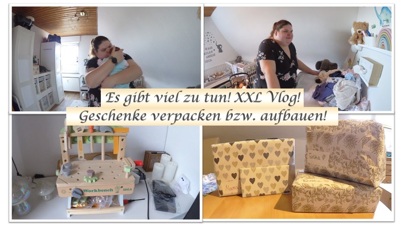 XXL Vlog! || Geschenke verpacken! || Viel zu tun! || Reborn Baby Deutsch || Little Reborn Nursery
