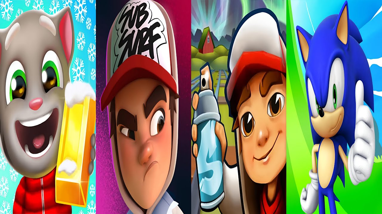 Subway Surfers : Iceland 2024 🆚 Subway Surfers City 🆚 Sonic Dash 🆚 Talking Tom Gold Run