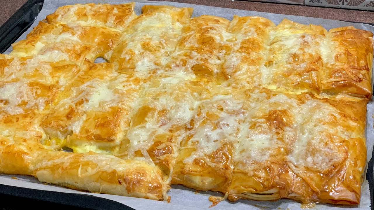 Бързи банички - нежни отвътре, с хрупкава коричка, лесна рецепта / Хрустящие Пирожки из тесто фило