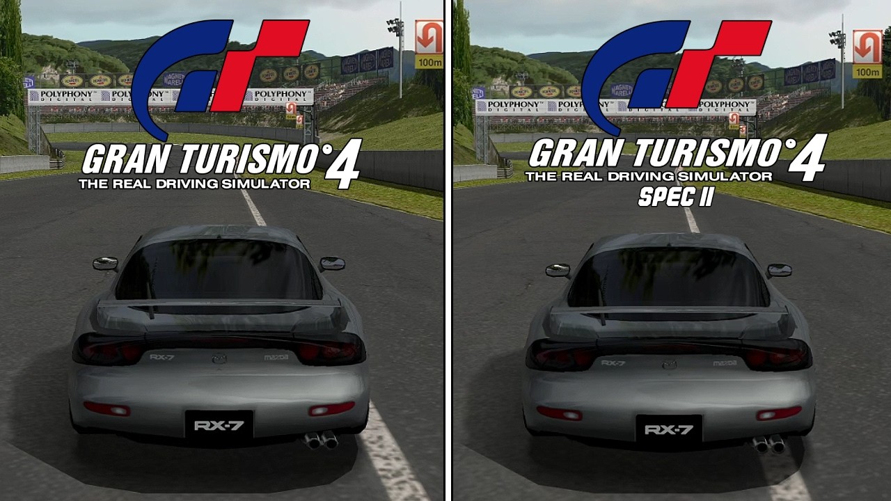 GT4 vs GT4 Spec II | Mazda RX-7 Spirit R Type A | Sound Comparison