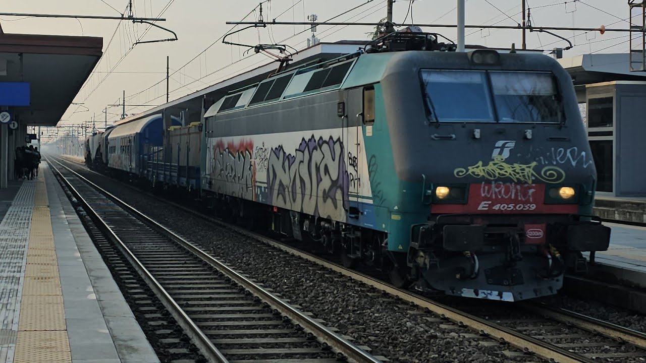 TRENI INVERNALI IN TRANSITO IN ADRIATICA: TRENI MERCI, STORICI, CARAVAGGIO, INTERCITY, FRECCIAROSSA!