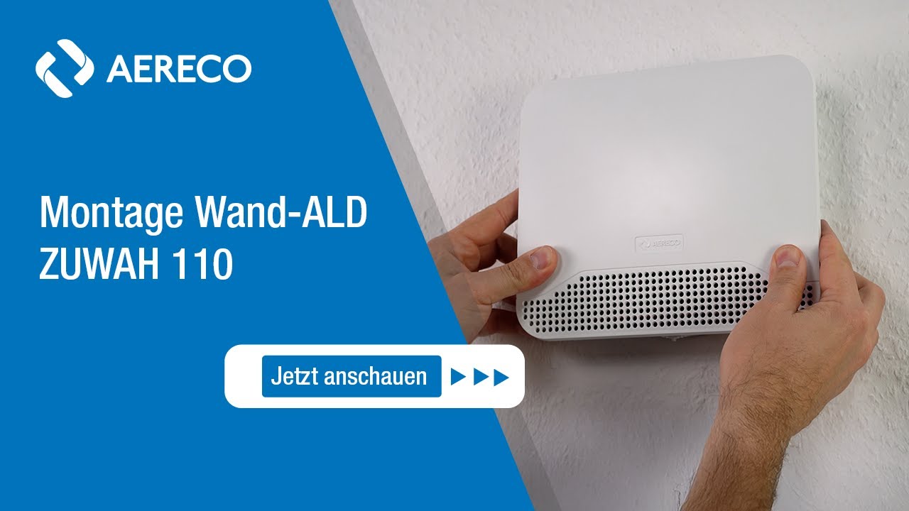 Montage von Wand-ALD von Aereco - ZUWAH 110
