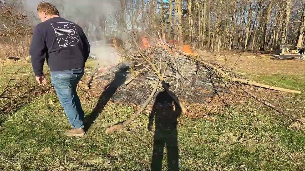 Burning Our Massive Burn Pile