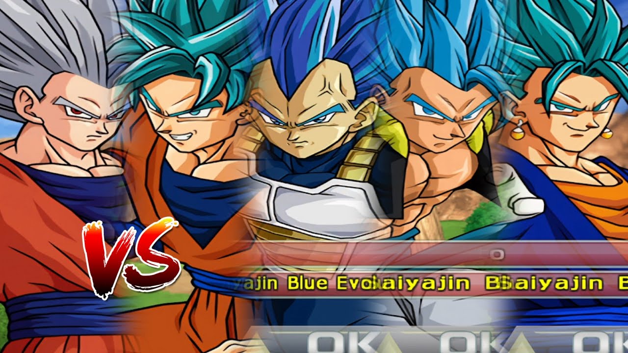 Gohan Bestia Vs Goku Y Vegeta Gogeta Vegetto Super Saiyan Blue
