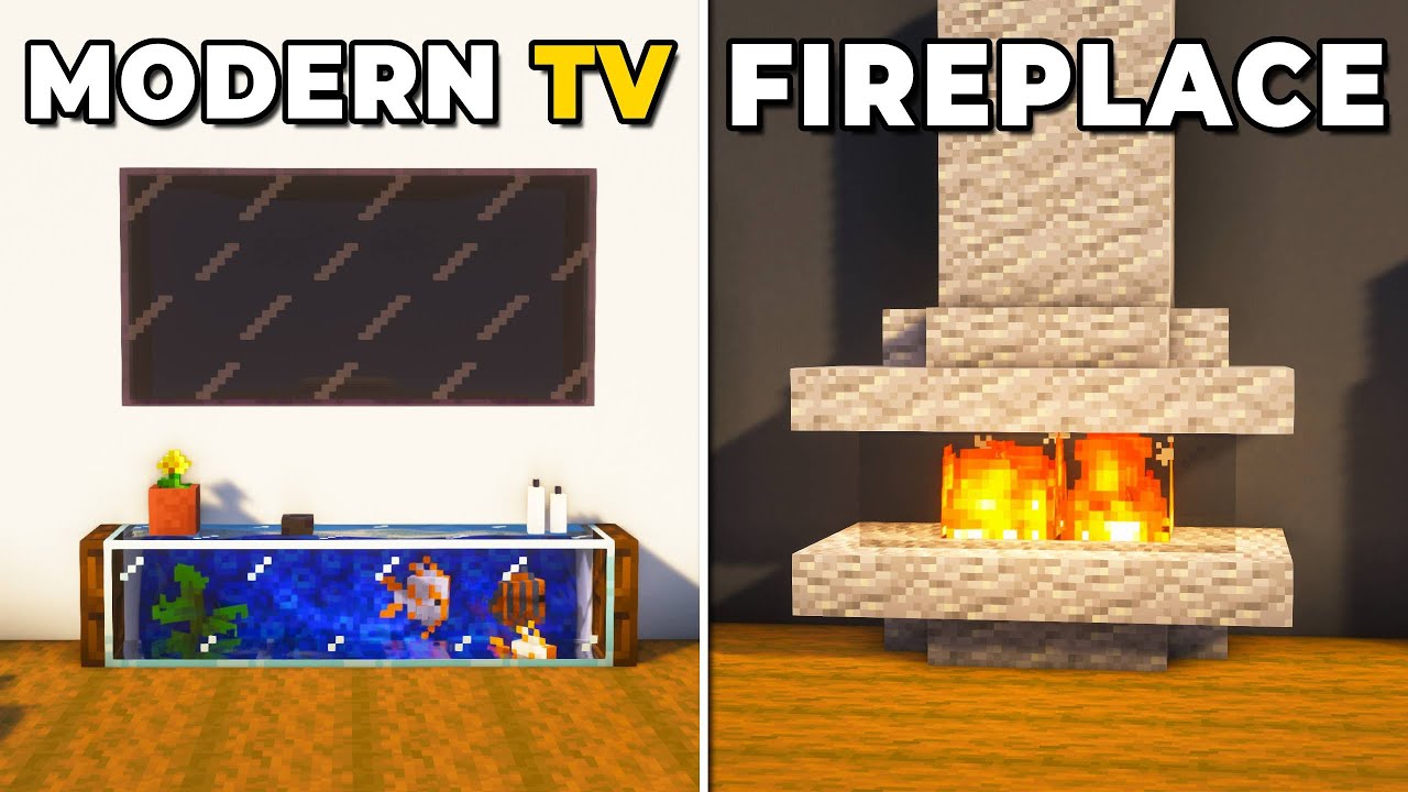 Minecraft: 10+ LIVING ROOM Build Hacks & Designs!