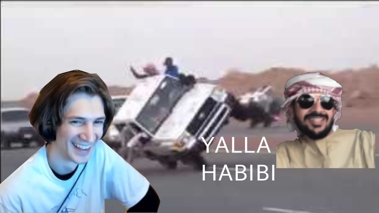 xQc reacts to Arab 2 wheelin and 2 wheel tire change