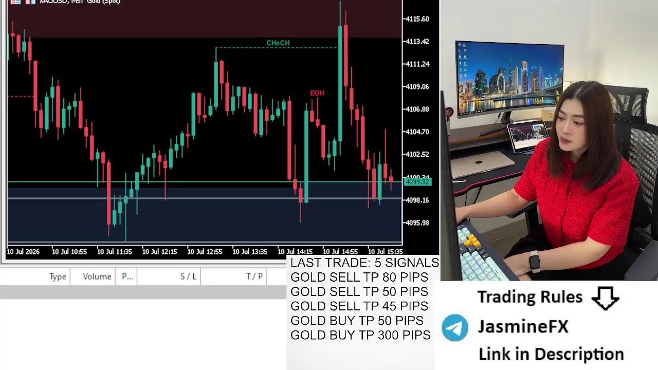 Live trading XAUUSD GOLD 10/07/2026