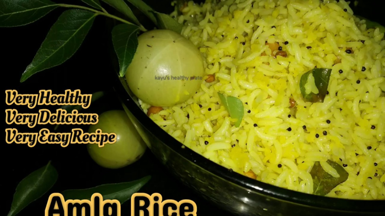 ஆரோக்கியமான நெல்லிக்காய் சாதம் செய்வது எப்படி | Amla Rice recipe in tamil | Healthy Gooseberry Rice