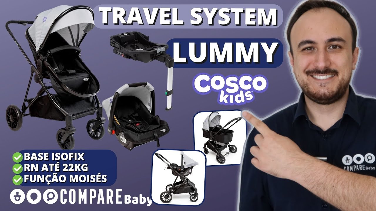 Travel System Lummy Cosco | ✅ DUO ou TRIO ISOFIX [Funções e Montagem]